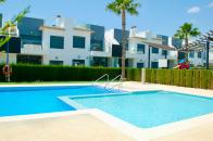  2 bed 2 bath corner top floor apartment overlooking the community pool in pilar de la horadada