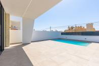 One level 3 bed 2 bath villa with private pool in quiet area near Torrevieja